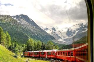 Train Bernina depuis Tirano