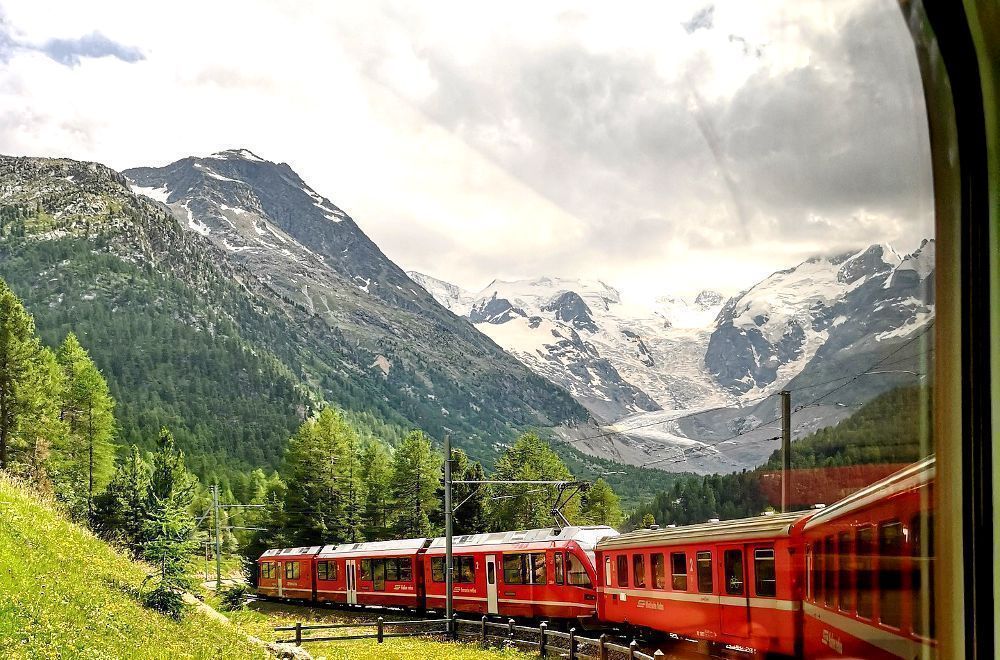 Train Bernina depuis Tirano