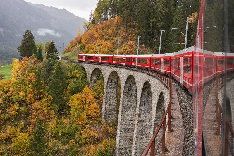 Train Bernina depuis St. Moritz